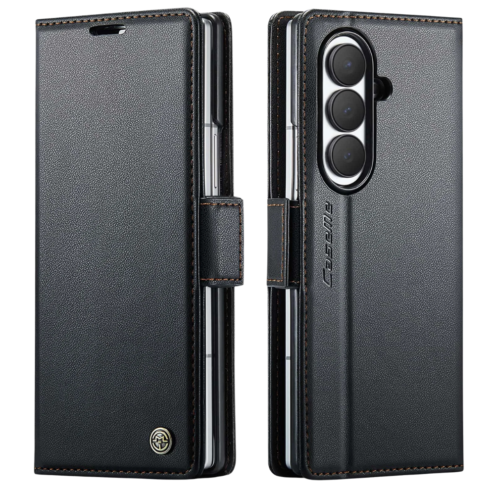 Concero Premium Leather Wallet Case for Galaxy Z Fold With Card Slot