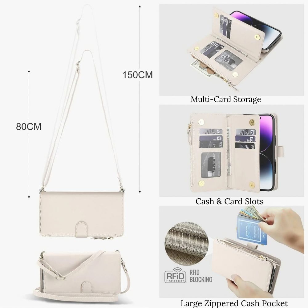 Detineo RFID Magnetic Detachable Wallet iPhone Case