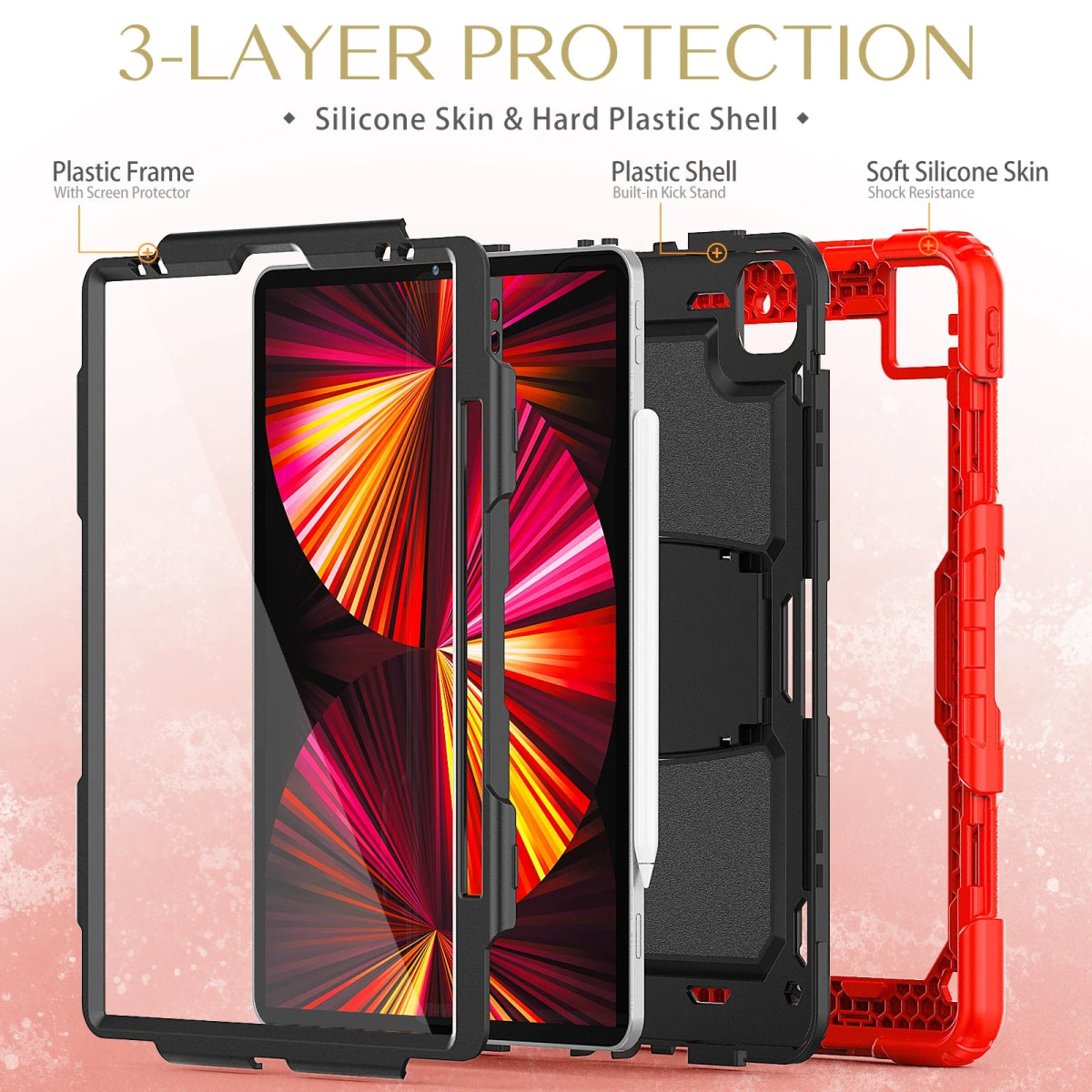 Differo Heavy Duty Case For iPad Series