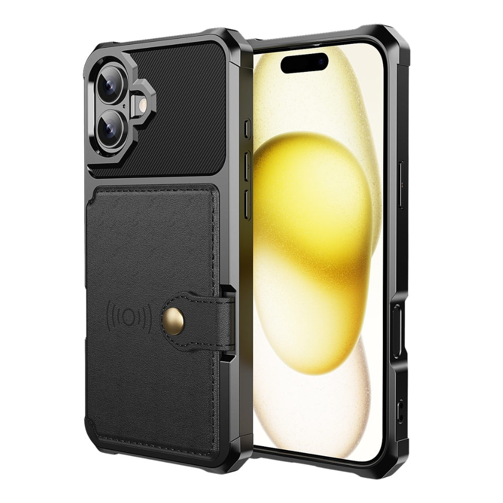 Echo Luxury Leather Wallet Case For iPhone Series 14-17