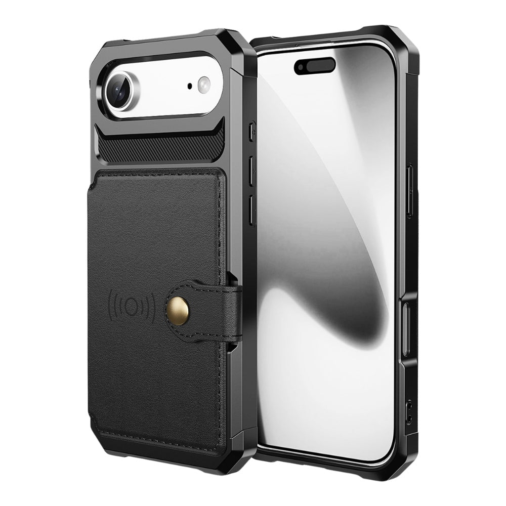 Echo Luxury Leather Wallet Case For iPhone Series 14-17