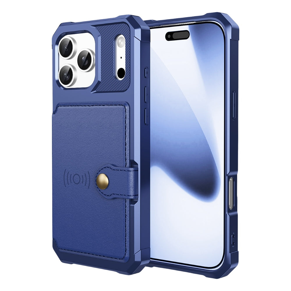 Echo Luxury Leather Wallet Case For iPhone Series 14-17