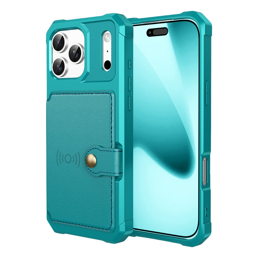 Echo Luxury Leather Wallet Case For iPhone Series 14-17