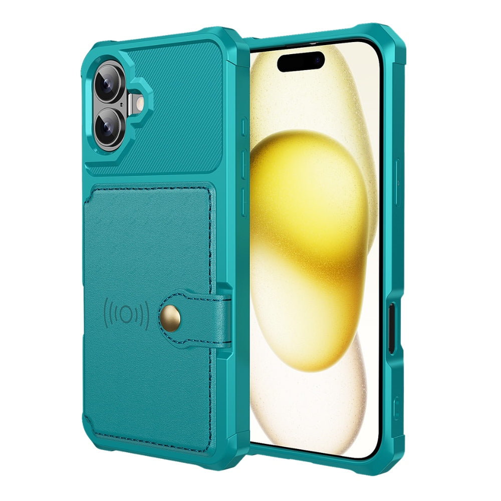 Echo Luxury Leather Wallet Case For iPhone Series 14-17