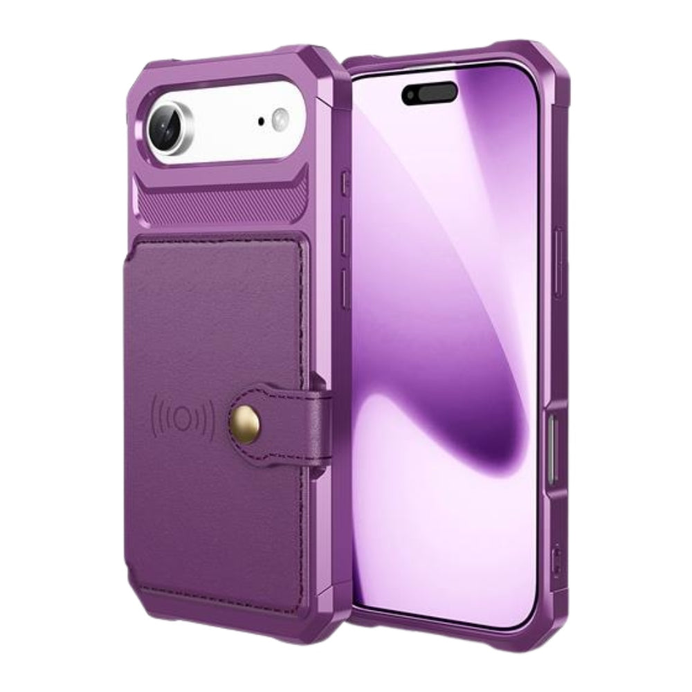 Echo Luxury Leather Wallet Case For iPhone Series 14-17