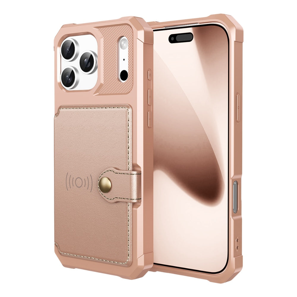 Echo Luxury Leather Wallet Case For iPhone Series 14-17