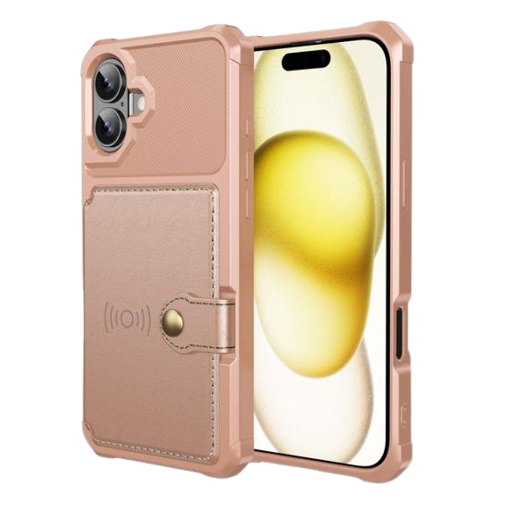 Echo Luxury Leather Wallet Case For iPhone Series 14-17