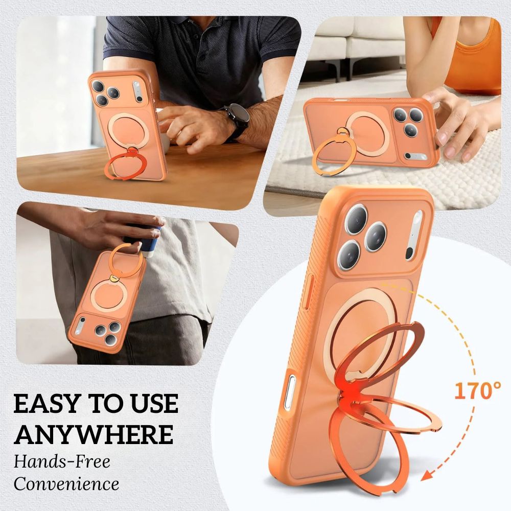 Feteo Slim Shockproof iPhone Case With Ring Holder - Astra Cases