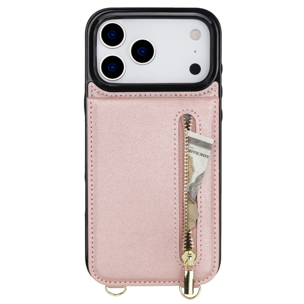 Nitida Crossbody Leather Case With Stand For iPhone 14-17 Series
