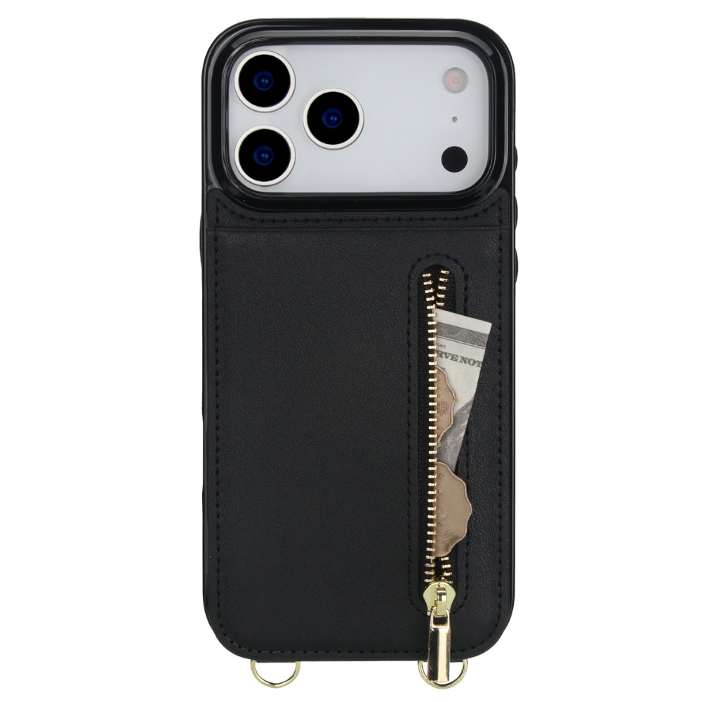 Nitida Crossbody Leather Case With Stand For iPhone 14-17 Series