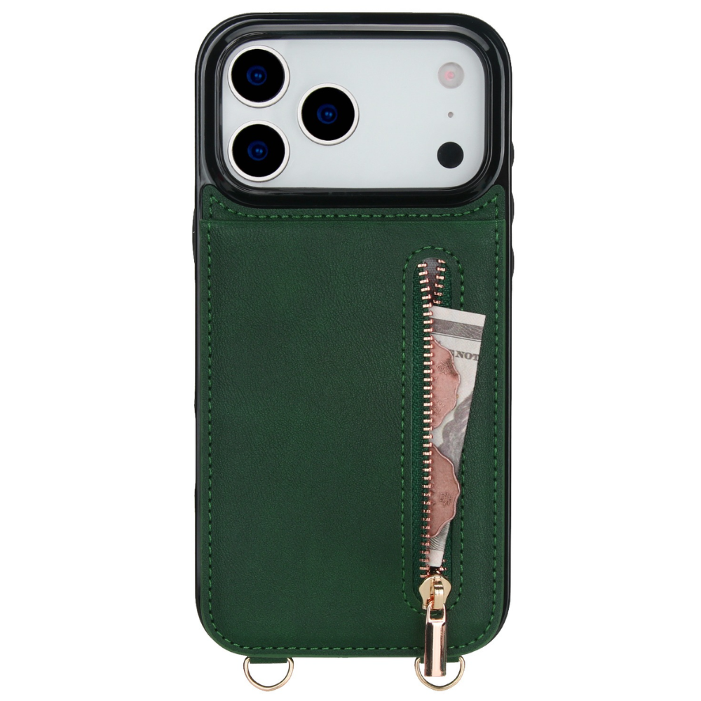 Nitida Crossbody Leather Case With Stand For iPhone 14-17 Series