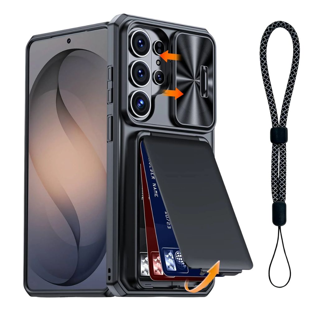 Intereo Slim Shockproof Galaxy Case With Card Holder - Astra Cases