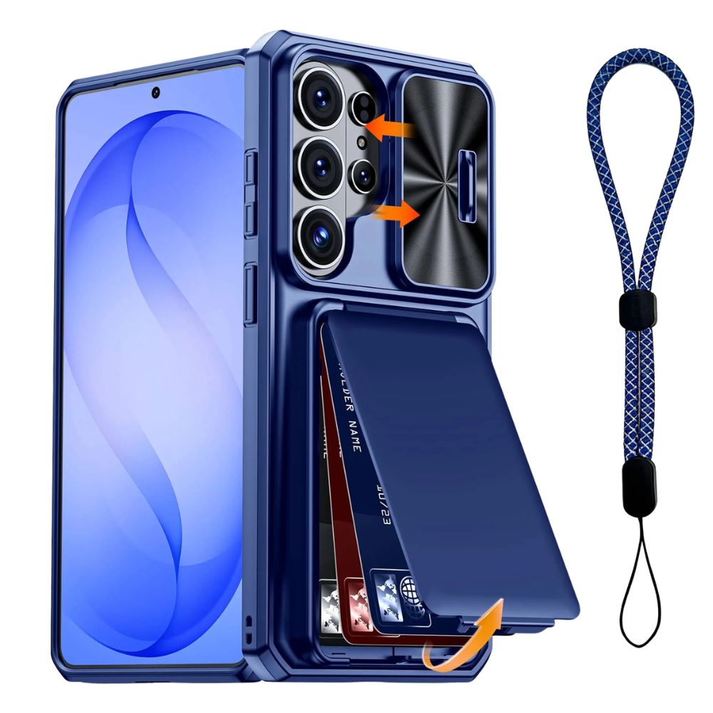 Intereo Slim Shockproof Galaxy Case With Card Holder - Astra Cases