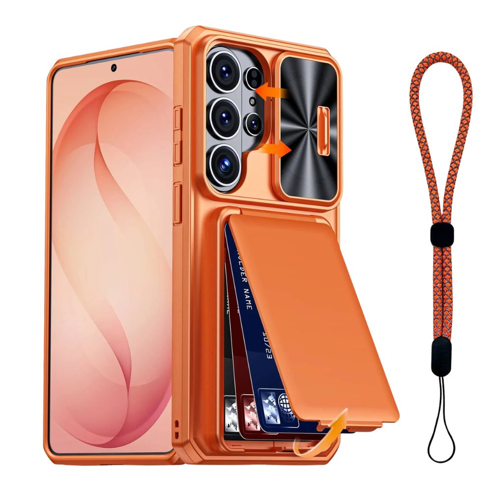 Intereo Slim Shockproof Galaxy Case With Card Holder - Astra Cases