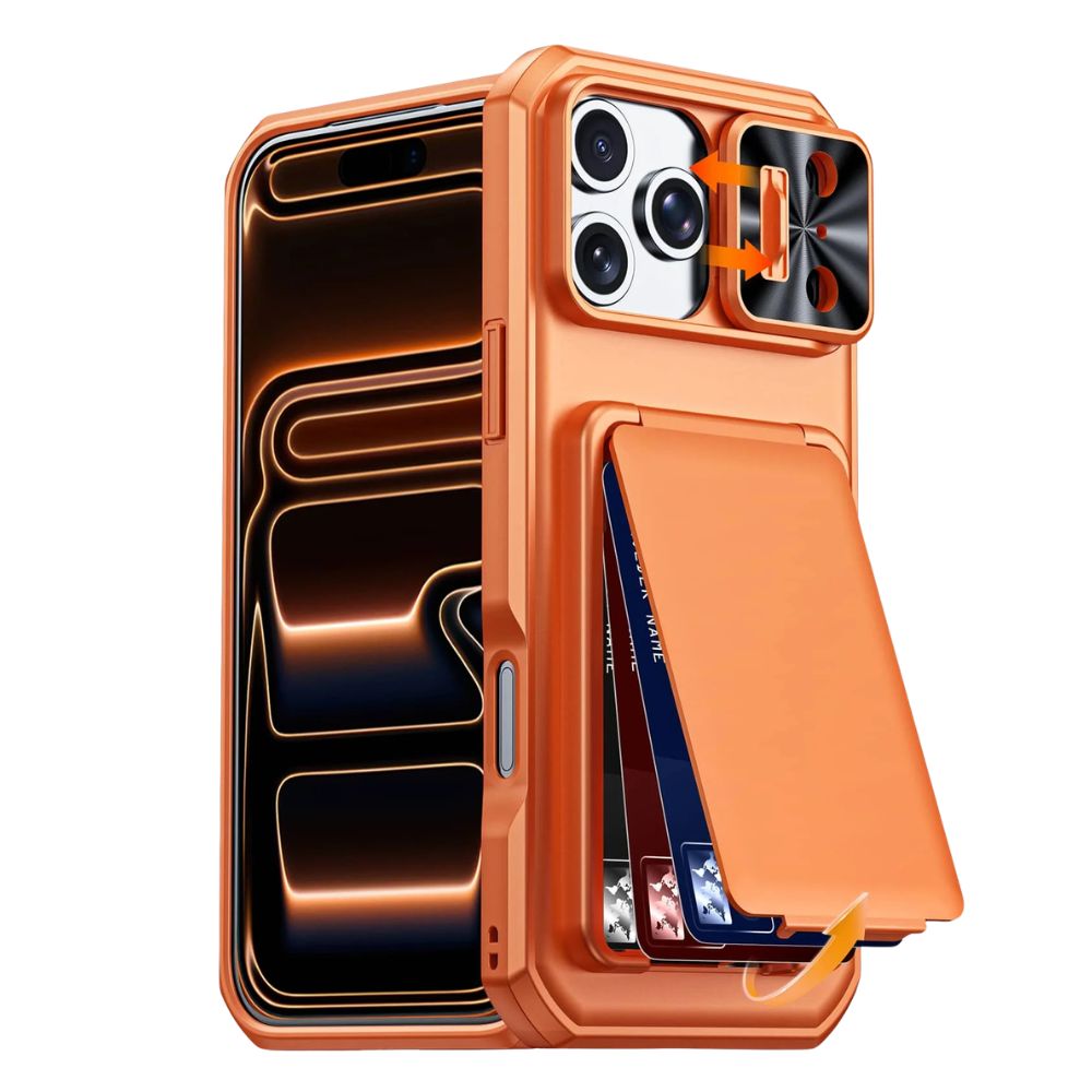 Invictor Slim Shockproof iPhone Case With Card Holder - Astra Cases