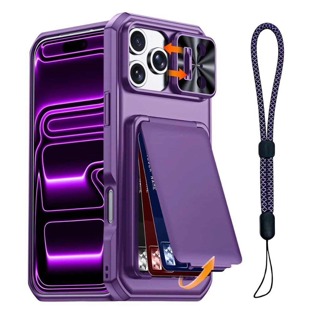 Invictor Slim Shockproof iPhone Case With Card Holder - Astra Cases