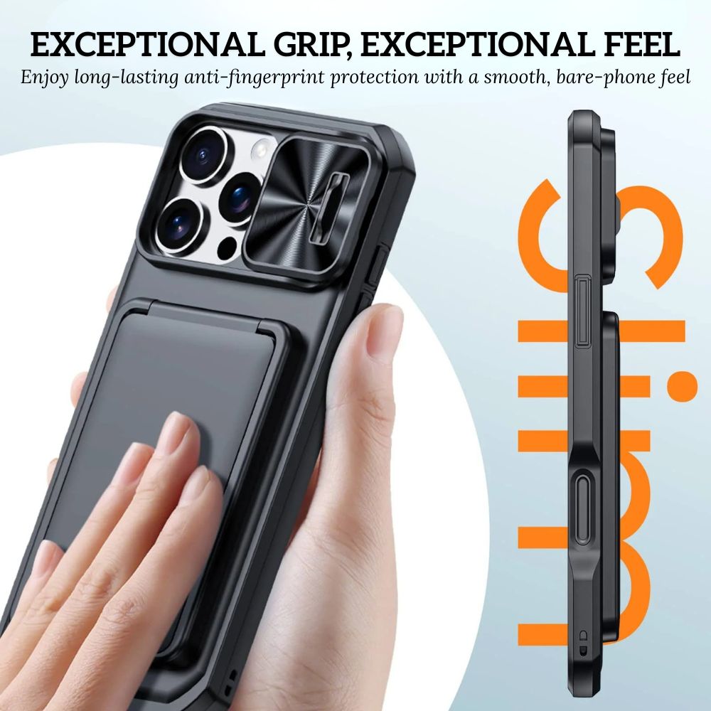 Invictor Slim Shockproof iPhone Case With Card Holder - Astra Cases