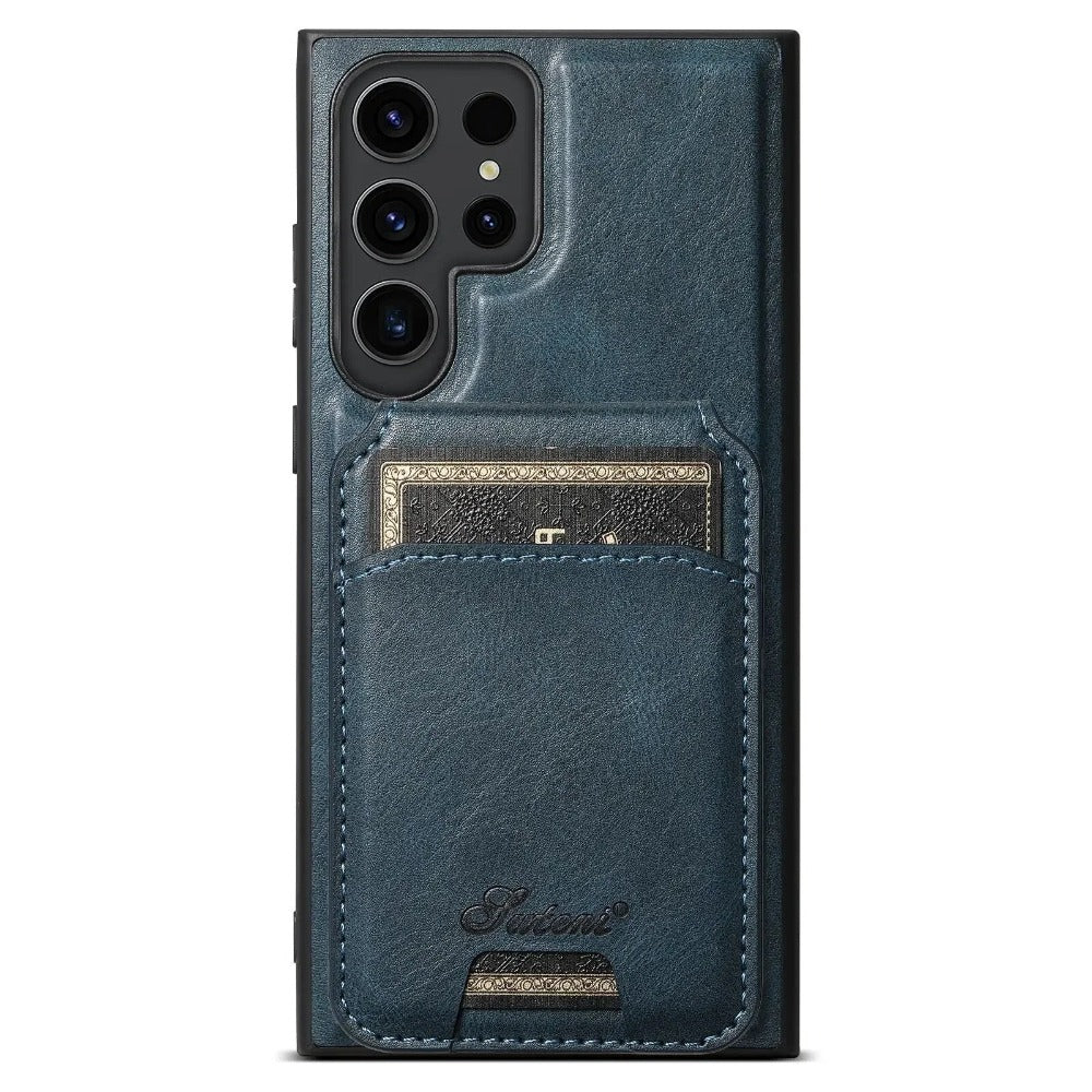 Magus Premium Leather Galaxy Case With Detachable Magnetic Card Stand
