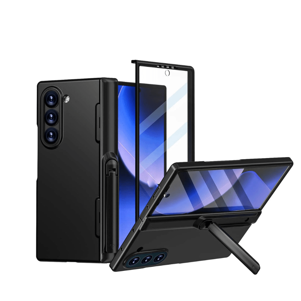 Pendeo Hinge Protective Case For Galaxy Z Fold 6 With Kickstand And Built-in Screen Protector