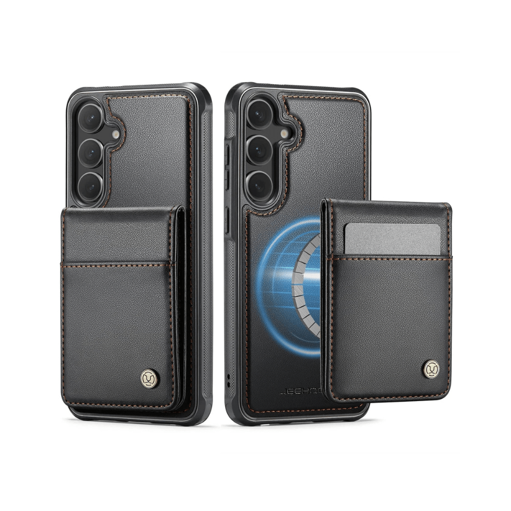 Prolix Magnetic Leather Wallet Galaxy Case With Detachable Card Holder - Astra Cases