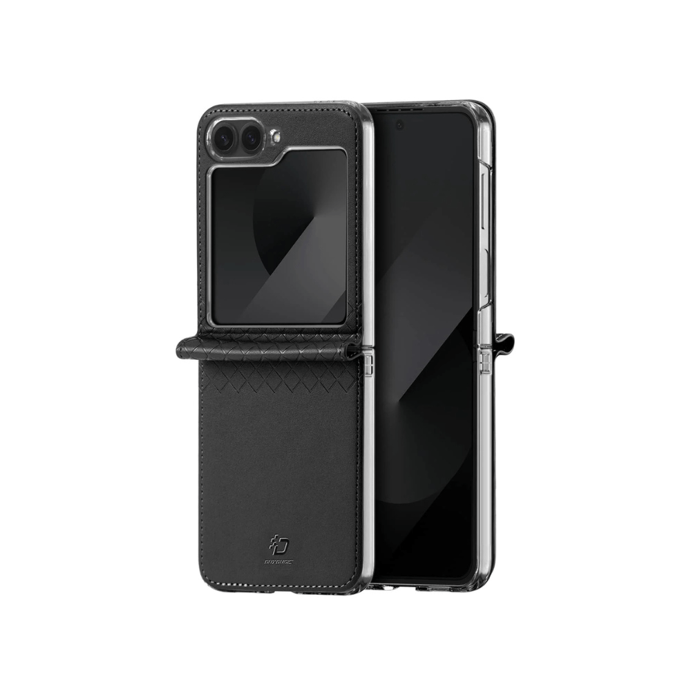 Quare Leather Case For Galaxy Z Flip