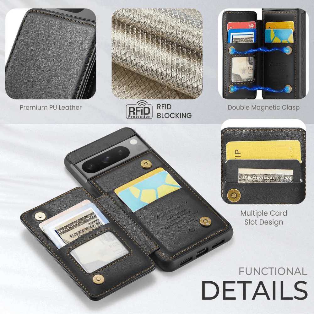 Repleo RFID Blocking Wallet Case For Google Pixel - Astra Cases