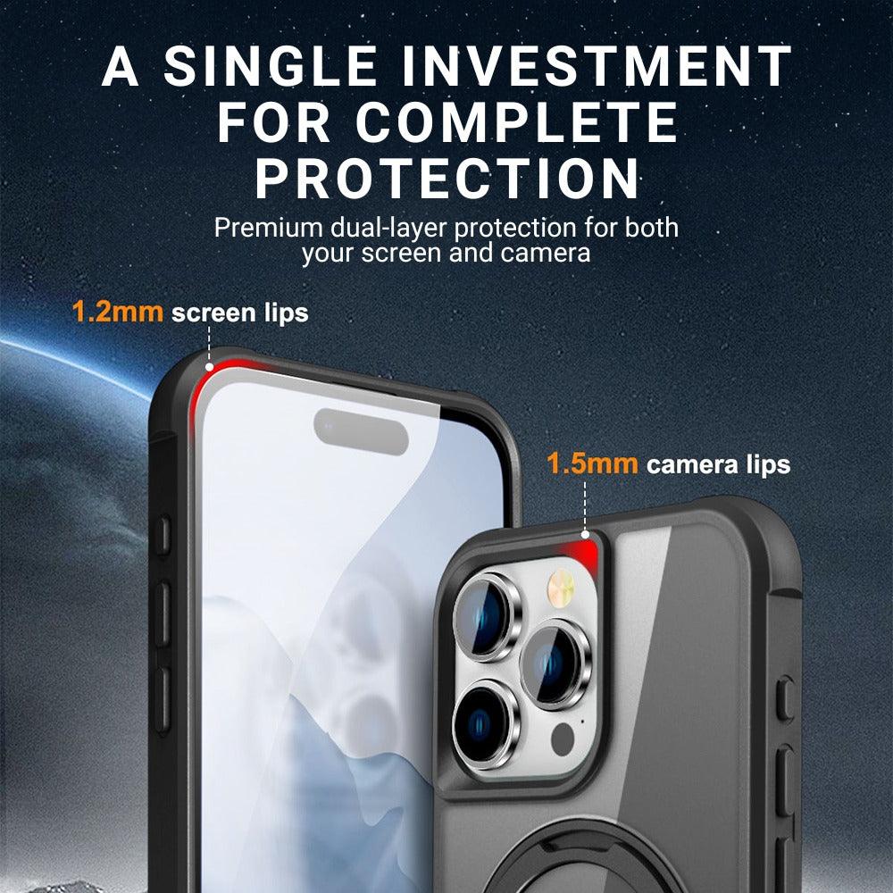 Creo Shockproof iPhone Case With 360° Rotatable Magnetic Ring - Astra Cases SG