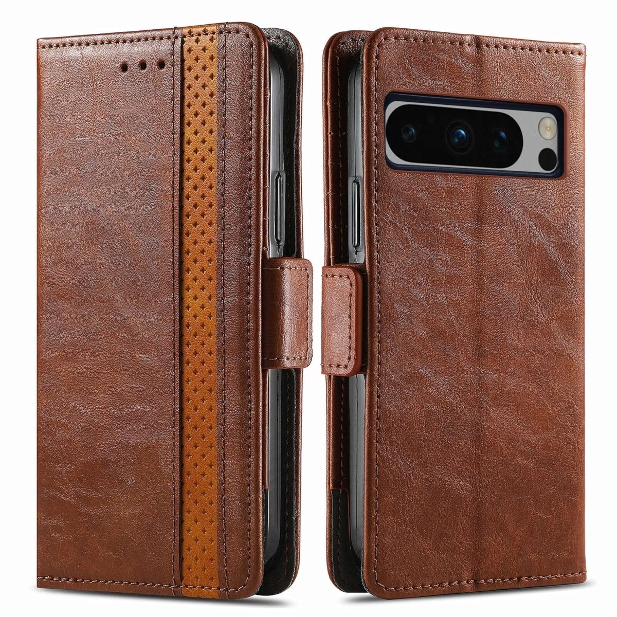 Aureus Leather Case With Side Buckle For Google Pixel 8 Series - Astra Cases