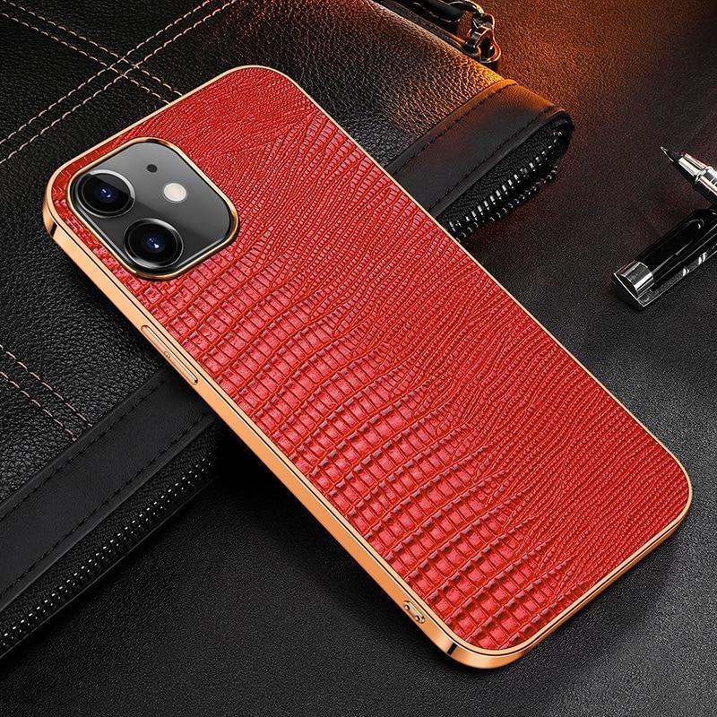 Contra Luxury Genuine Leather iPhone Case - Astra Cases