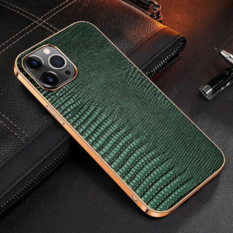 Contra Luxury Genuine Leather iPhone Case - Astra Cases