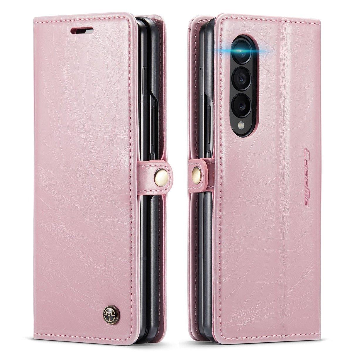 Demere Retro Leather Magnetic Wallet Case For Samsung Galaxy Z Fold 4 - Astra Cases