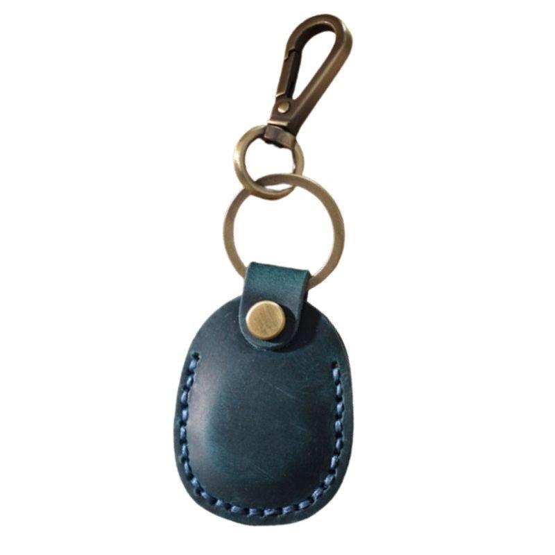 Emi Vintage Leather AirTag Keychain Case - Astra Cases