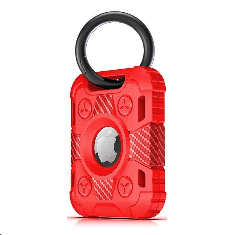 Ensis Armored Soft Silicone Airtag Protective Case With Keychain - Astra Cases