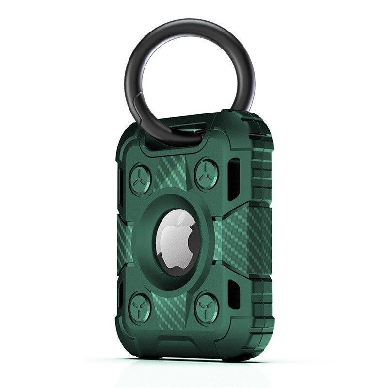 Ensis Armored Soft Silicone Airtag Protective Case With Keychain - Astra Cases