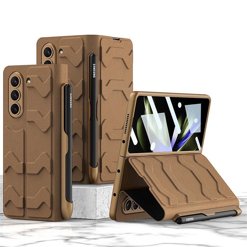 Tauri Leather Case for Galaxy Z Fold With Side Pen Slot - Astra Cases SG