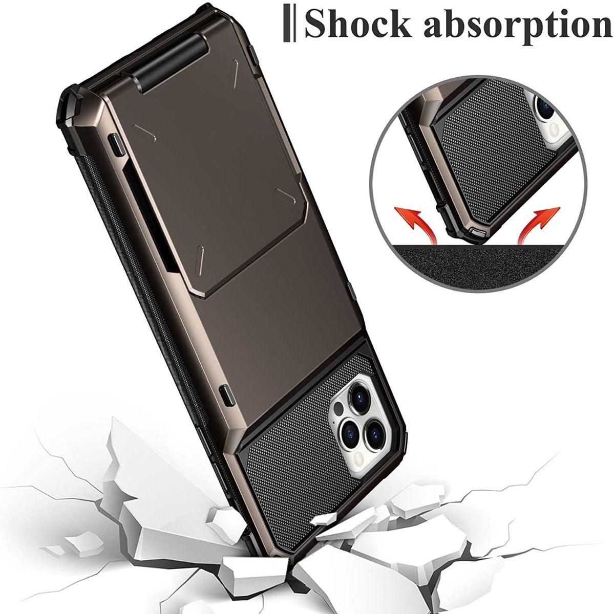 Orbit Shockproof iPhone Wallet Case For 6, 7 & 8 Series - Astra Cases